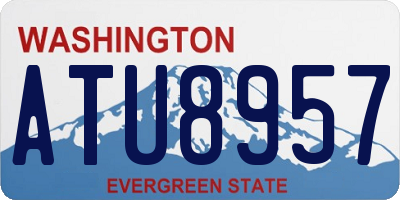 WA license plate ATU8957
