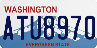WA license plate ATU8970