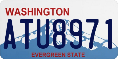 WA license plate ATU8971