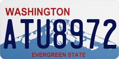 WA license plate ATU8972