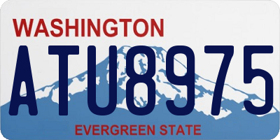 WA license plate ATU8975