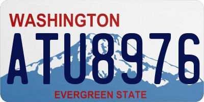 WA license plate ATU8976