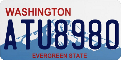 WA license plate ATU8980