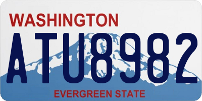 WA license plate ATU8982