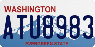 WA license plate ATU8983