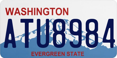 WA license plate ATU8984