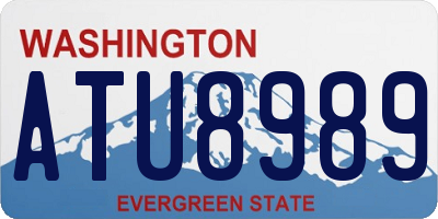 WA license plate ATU8989