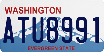 WA license plate ATU8991