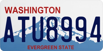 WA license plate ATU8994