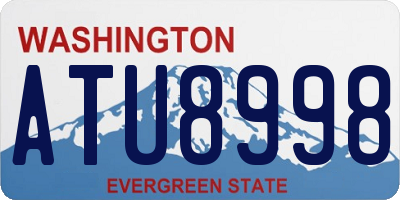 WA license plate ATU8998