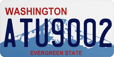 WA license plate ATU9002