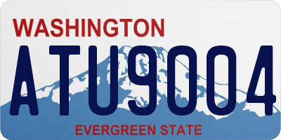 WA license plate ATU9004