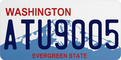 WA license plate ATU9005