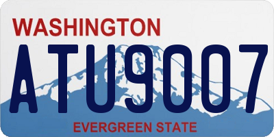 WA license plate ATU9007