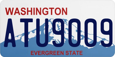 WA license plate ATU9009
