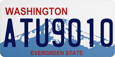 WA license plate ATU9010