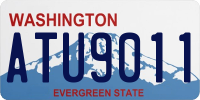 WA license plate ATU9011