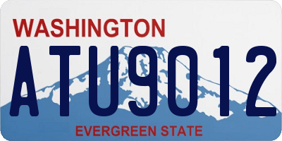 WA license plate ATU9012