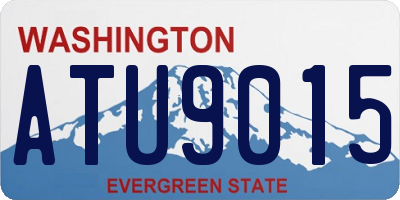 WA license plate ATU9015