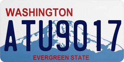 WA license plate ATU9017