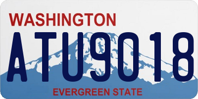WA license plate ATU9018
