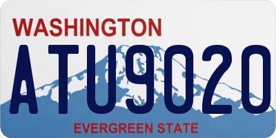 WA license plate ATU9020