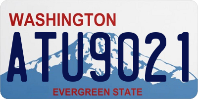 WA license plate ATU9021