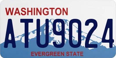 WA license plate ATU9024