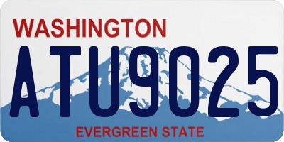 WA license plate ATU9025