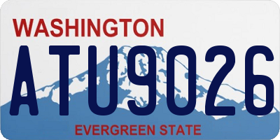 WA license plate ATU9026