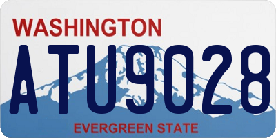 WA license plate ATU9028