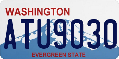WA license plate ATU9030