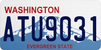 WA license plate ATU9031