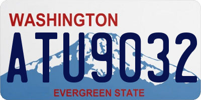 WA license plate ATU9032