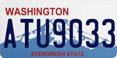 WA license plate ATU9033