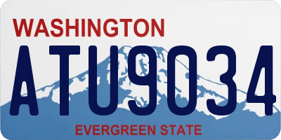 WA license plate ATU9034