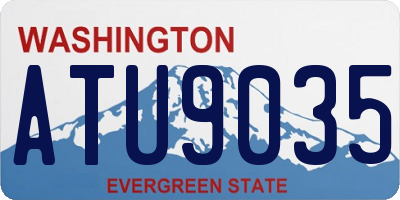 WA license plate ATU9035