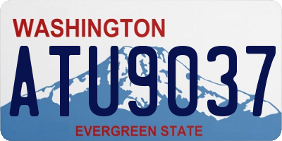 WA license plate ATU9037