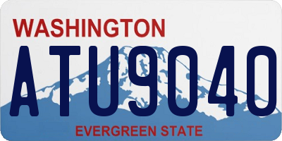 WA license plate ATU9040