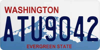 WA license plate ATU9042