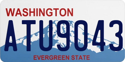 WA license plate ATU9043