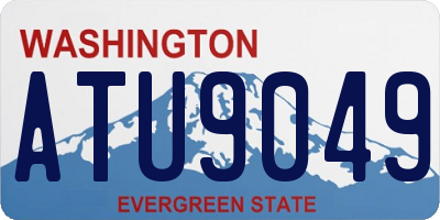 WA license plate ATU9049