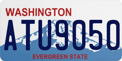WA license plate ATU9050