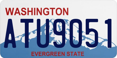 WA license plate ATU9051