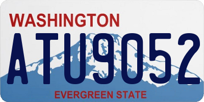 WA license plate ATU9052