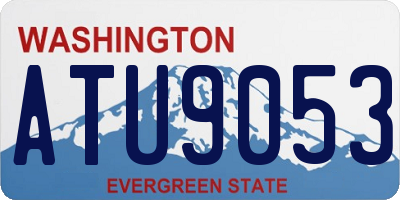 WA license plate ATU9053