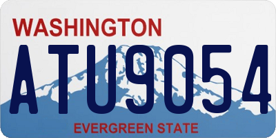 WA license plate ATU9054