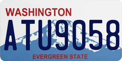 WA license plate ATU9058