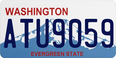 WA license plate ATU9059