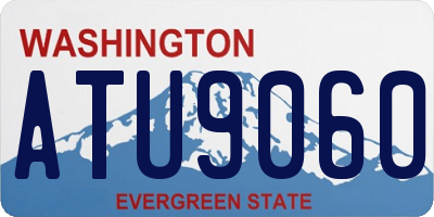 WA license plate ATU9060
